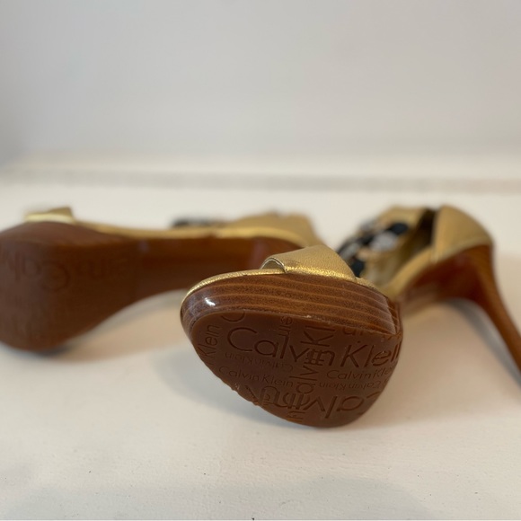 Calvin Klein leather Studded High Heels Sandals - Picture 10 of 11